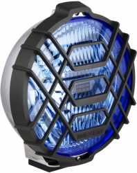 Proiector auto Wesem 12V bec H3 183x97mm rotund sticla albastra carcasa cromata cu lumina de drum 1 buc. 