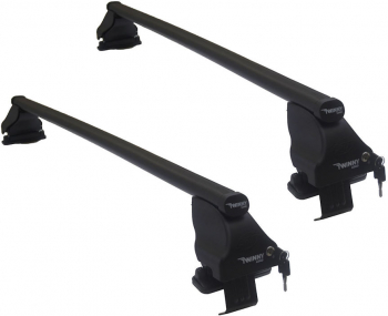 Set bare transversale portbagaj din otel marca Twinny Load TL S05 kit complet cu bare suporti si antifurt cu cheie 