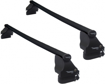 Set bare transversale portbagaj din otel marca Twinny Load TL S09 kit complet cu bare suporti si antifurt cu cheie 