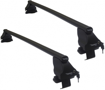 Set bare transversale portbagaj din otel marca Twinny Load TL S43 kit complet cu bare suporti si antifurt cu cheie 