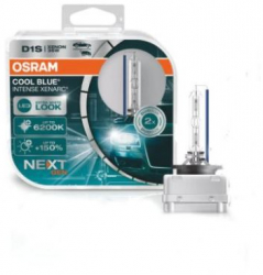 Set becuri D1S OSRAM 66140CBNHCB 12/24V 35W COOL BLUE INTENSE NextGen cu pana 150 mai multa lumina albastru Pk32d-2 Omologare 
