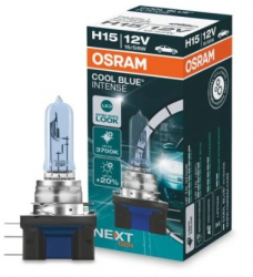 Set becuri H15 OSRAM 64176CBN 12V 15/55W COOL BLUE INTENSE NextGen cu pana 100 mai multa lumina albastru PGJ23t-1 Omologare ECE 