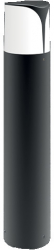 Stalp de iluminat pentru gradina 1xE27 ip44 tip bolard pitic 500x90mm BR-BG43-04202 Milano 500 Braytron 