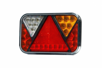 Stop lampa spate cu LED 12/24V 200x130x50mm montare surub cu spatiu 150mm cablu 1m cu indicator led cu lumini nr inmatriculare cu 