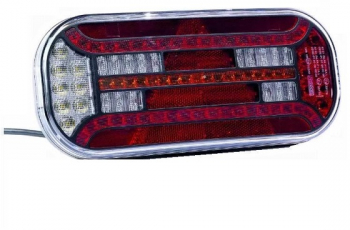 Stop lampa spate cu LED FT-610 P Fristom 12/24V 302x130x51mm cu 6 functii semnalizare dinamica partea dreapta 1 buc. 