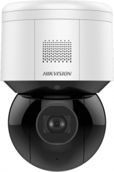 Camera ip de supraveghere exterior WI-FI Mini PTZ 4MP zoom optic 4X ir 50m Audio Flash DS-2DE3A404IW-DE-W Hikvision 