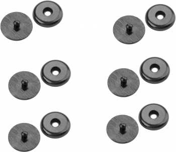 Clipsuri blocare catarama centura siguranta universal 16 mm negru - 6 buc aditivi auto