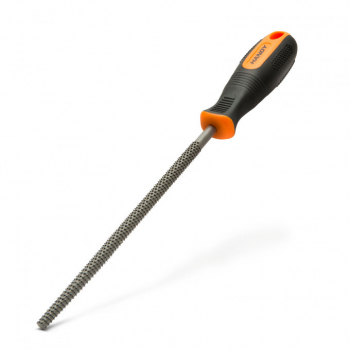 Raspila pentru lemn cu maner cauciucat ergonomic negru/portocaliu 