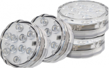 Set 4 led-uri subacvatice ambientale cu telecomanda IP68 