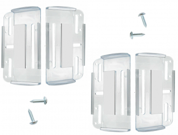Set 4 suporti placute numar inmatriculare auto Slim pentru fata si spate fara rama transparent Motor Starter® 