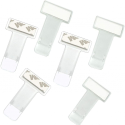 Set 6 clipsuri bilete de parcare Plastic Transparent 