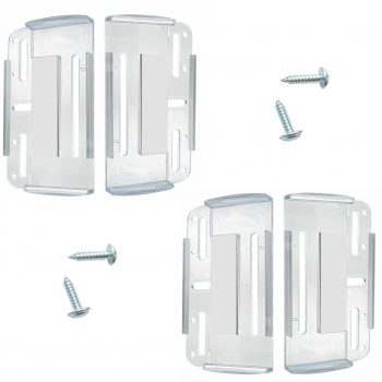 Set suport placute numar inmatriculare auto Slim - 4 bucati fata + spate fara rama transparent G-Mark®