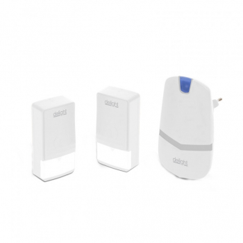 Sonerie digitala Delight fara fir si fara baterie - Kinetic 2 unitati exterioare 38 melodii raza de actiune 100m frecventa 433 MHz +/-1 