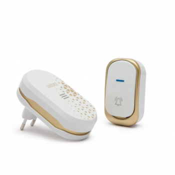 Sonerie wireless Delight 32 tonuri 60-90 dB raza actiune pana la 100 m culoare alb 
