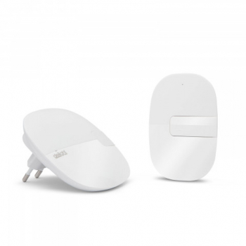 Sonerie wireless Delight 36 tonuri 60-95 dB raza actiune pana la 100 m culoare alb 