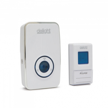 Sonerie wireless LED Delight 36 tonuri 12V 50-80dB raza de actiune pana la 100m frecventa 433.92 MHz +/-1 MHz culoare Alb 