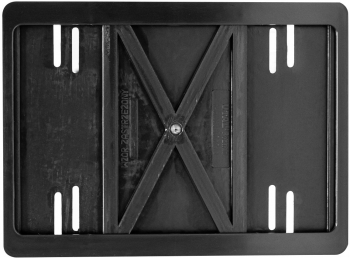 Suport numar inmatriculare plastic ABS cu banda fixare SUV 31 X 22.5 cm negru 