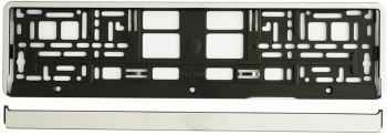 Suport pentru numar inmatriculare auto Mega Drive 45186 cromat polipropilena 