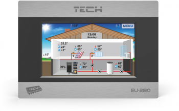 Termostat de camera EU-280 cu comunicatie RS 