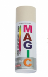 Vopsea spray Magic alb 13 400 ml cu excelenta aderenta pe suprafete metalice plastic fibra de sticla sau lemn 