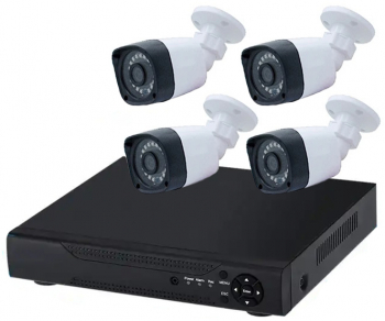 Sistem de supraveghere AHD cu 4 camere 2MP IR HD 