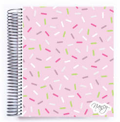 Agenda datata Interior Multicolor 200 pagini Hartie 120g/mp Spirala Metalica Continua Planner pentru Motivatie si Productivitate AGE09 