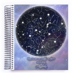Agenda datata Interior Multicolor 200 pagini Hartie 120g/mp Spirala Metalica Continua Planner pentru Motivatie si Productivitate Magic 