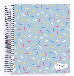 Agenda datata Interior Multicolor 200 pagini Hartie 120g/mp Spirala Metalica Continua Planner pentru Motivatie si Productivitate AGE09 