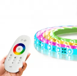 Banda LED RGB - & MagicControl& - 5 m - peste 100 de programe telecomanda tactila - IP65 