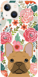 Husa BestCase comp Cu Apple iPhone 15 Dog and Flowers SLIM 1.5MM MagSafe comp Anti Shock MAS 637 