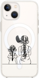 Husa BestCase comp Cu Apple iPhone 15 Plus Mom And Daughter SLIM 1.5MM MagSafe comp Anti Shock MAS 1048