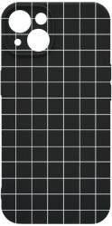 Husa BestCase Comp Cu Apple iPhone 15 Plus Grid SLIM 1.2MM Microfibra Negru PB 15