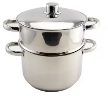 Oala cuscus din otel inoxidabil capacitate 8l 22 cm 