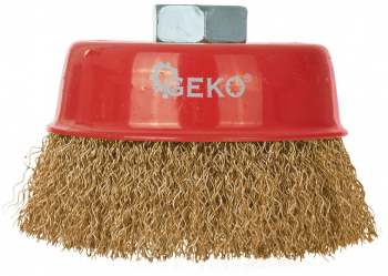 Perie cupa din sarma de otel 85 mm Geko G00590-2 
