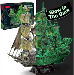 Puzzle 3D Flying Dutchman lumineaza in intuneric CubicFun 360 piese 