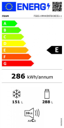 Side by side Fram FSBS-HM440NFBKWDE++ Full No frost compresor Inverter dozator de apa clasa energetica E display LED cu control touch 