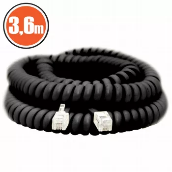 Cablu telefon spiralat4P/4C3 6 m 