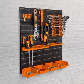 Organizator de perete suport pentru scule - 2 placi - 475 x 272 x 115 mm 