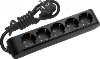 Prelungitor 5 posturi negru lungime cablu 2m 5P/2M P-XB5/2M.N Panasonic 