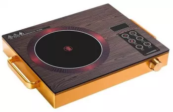 Plita cu Infrarosu 2500W Protectie Ridicata Diverse Functii de Gatit Afisaj LCD Maro 