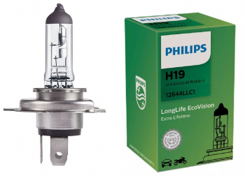 Bec H19 PHILIPS 99ZS326P 12V 60/55W longlife ecovison PU43t-3 ECE 1 buc. 