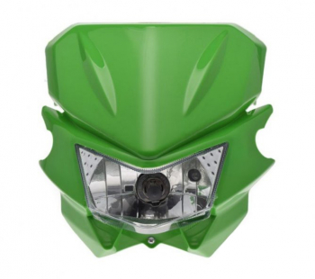 Carena si far fata cu prinderi universal cross-enduro Rival Store verde 