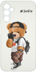 Husa BestCase comp Cu Samsung Galaxy A14 5G Selfie Teddy Bear Rez La Socuri Elegance Leather EW 925 