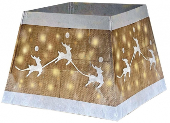 Husa pentru suport brad de Craciun cu reni si 55 LED-uri Vivo 6083 