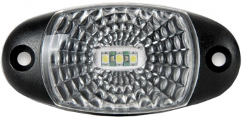 Lampa gabarit auto BestAutoVest 12/24V ovala Alba cu led 72x34x18mm cu suport fixare 1 buc. 