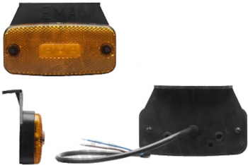 Lampa gabarit auto BestAutoVest 24V dreptunghiulara Portocaliu cu LED 110x53mm cu suport fixare 1 buc. 