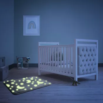 Covor luminos fosforescent - gri - 60 x 40 cm 
