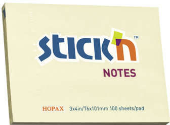 Notes Autoadeziv 76 X 101 Mm 100 File Stickn - Galben Pastel 