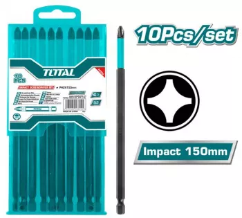 Total - Set 10 Biti De Impact Ph2x150mm