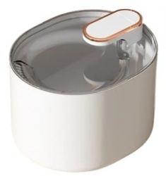 Dispenser apa pentru Caini si Pisici IARMAC de tip fantana animale Iluminata Filtrata 3Litri capacitate Alba 